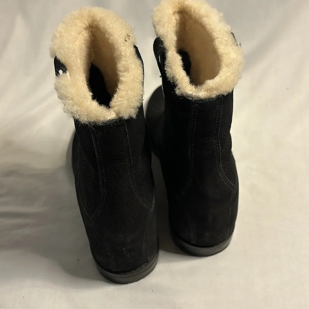 Cole Haan Grand OS Black Suede Ankle Boots Size 9.5